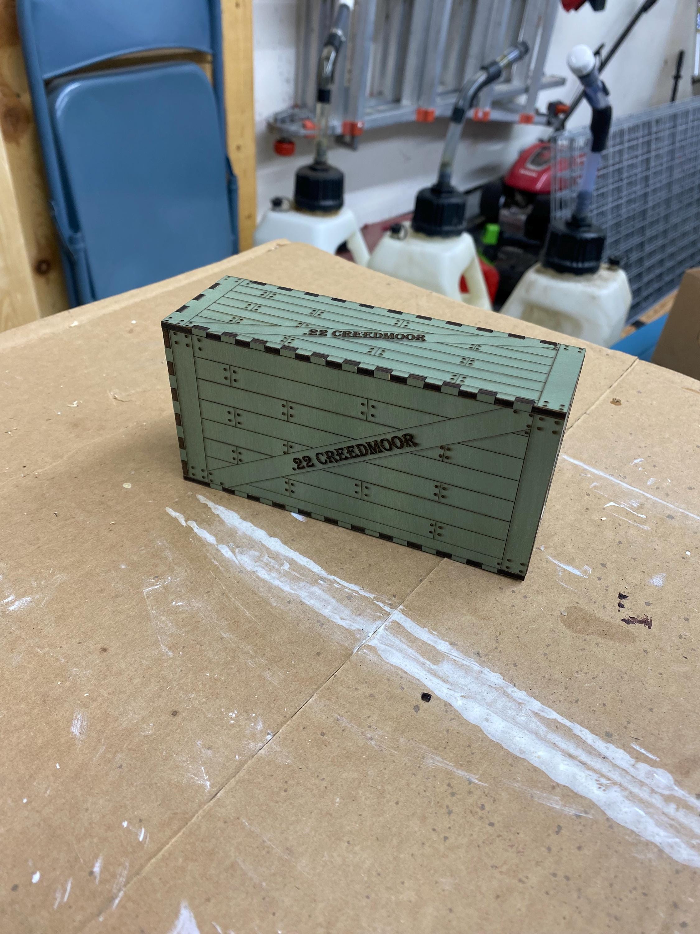 .22 Creedmoor Ammo Box Laser File for Cutting and Engraving photo 3