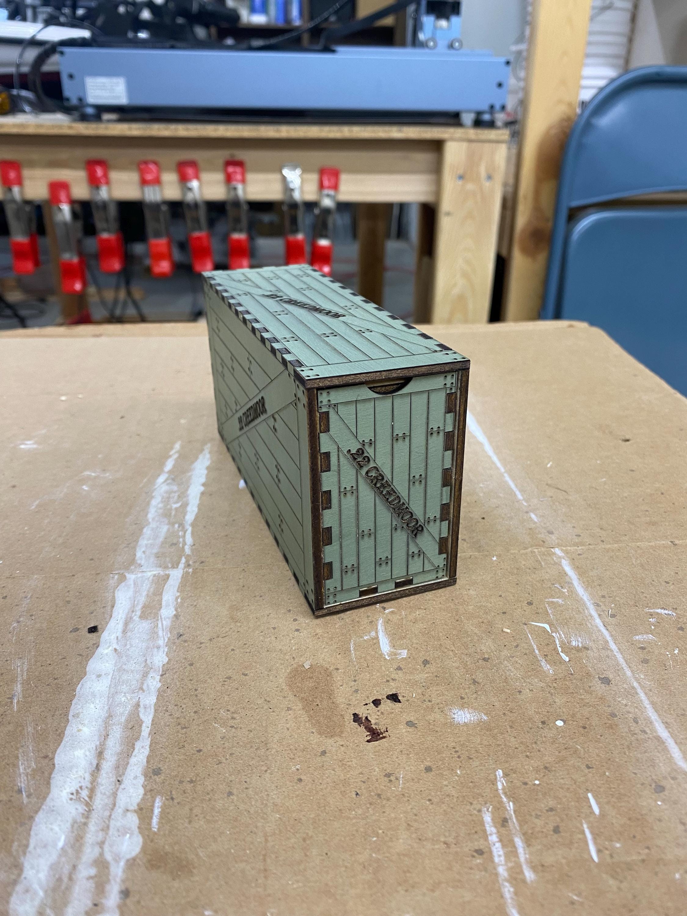 .22 Creedmoor Ammo Box Laser File for Cutting and Engraving photo 4