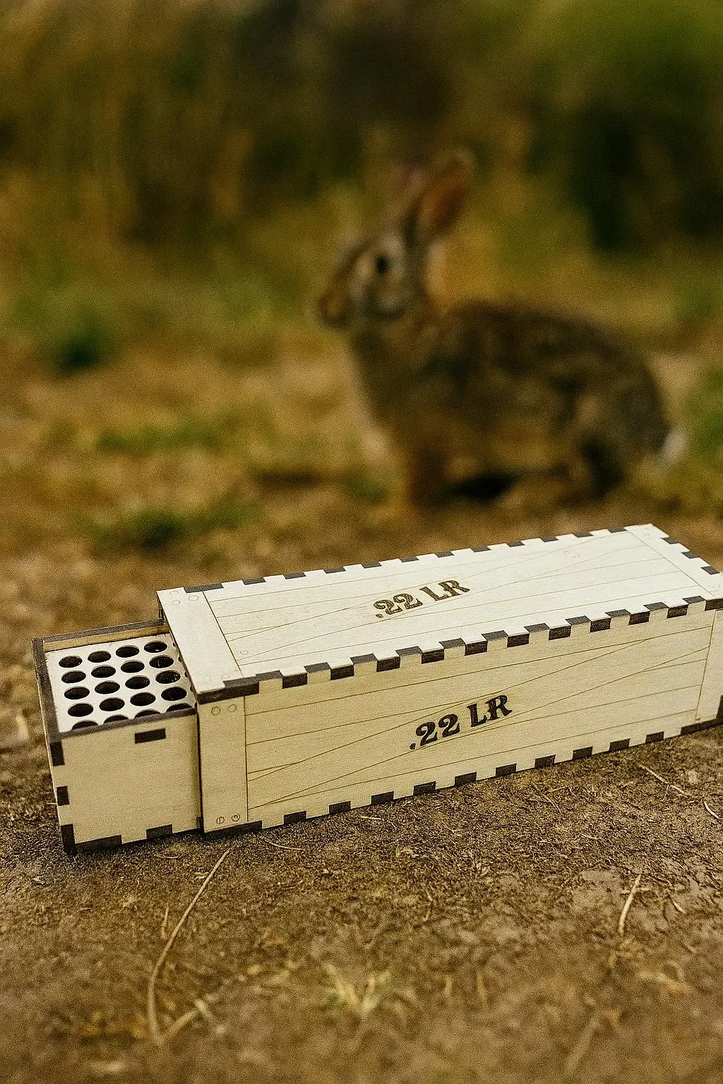 22 LR Ammo Box SVG | 3mm Birch Plywood Digital File (LightBurn incl) photo 2