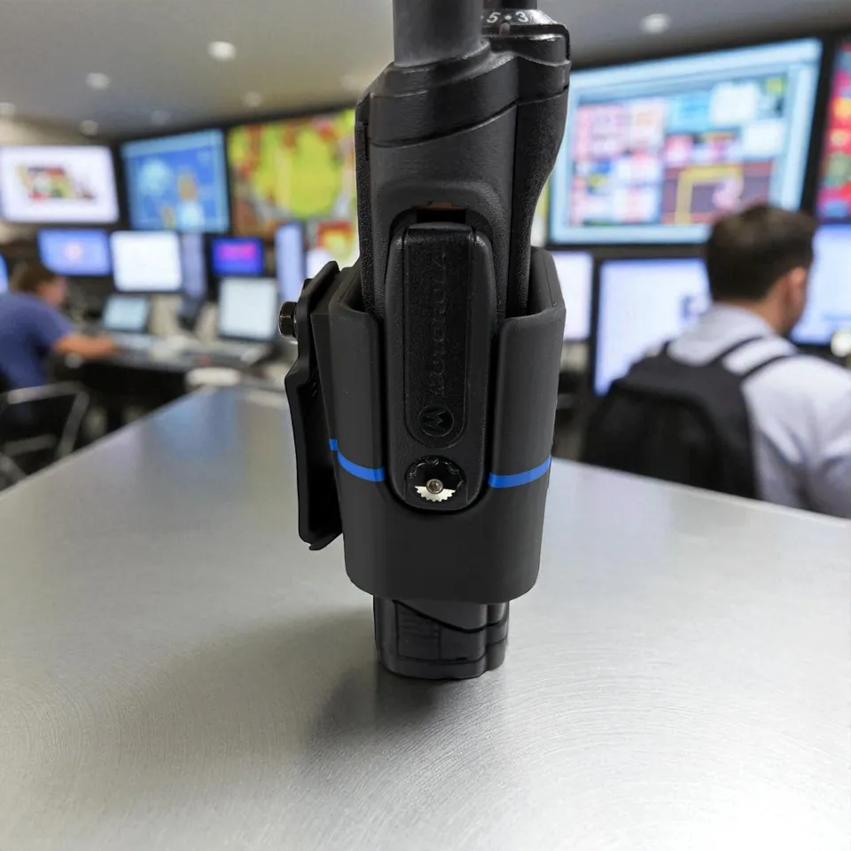 Motorola APX 6000 Radio Holster STL – Standard 4485A Battery, Thin Blue Line Edition photo 4