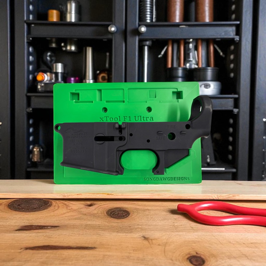 AR-15 Laser Engraving Jig for xTool F1 Ultra Lower and Upper Receiver Jig photo 6