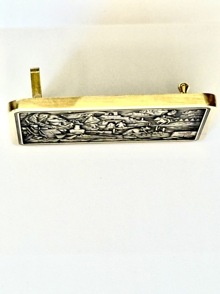 Brass Belt Buckles / Solid Brass Engraved / Custom Personalized Western Buckle photo 7