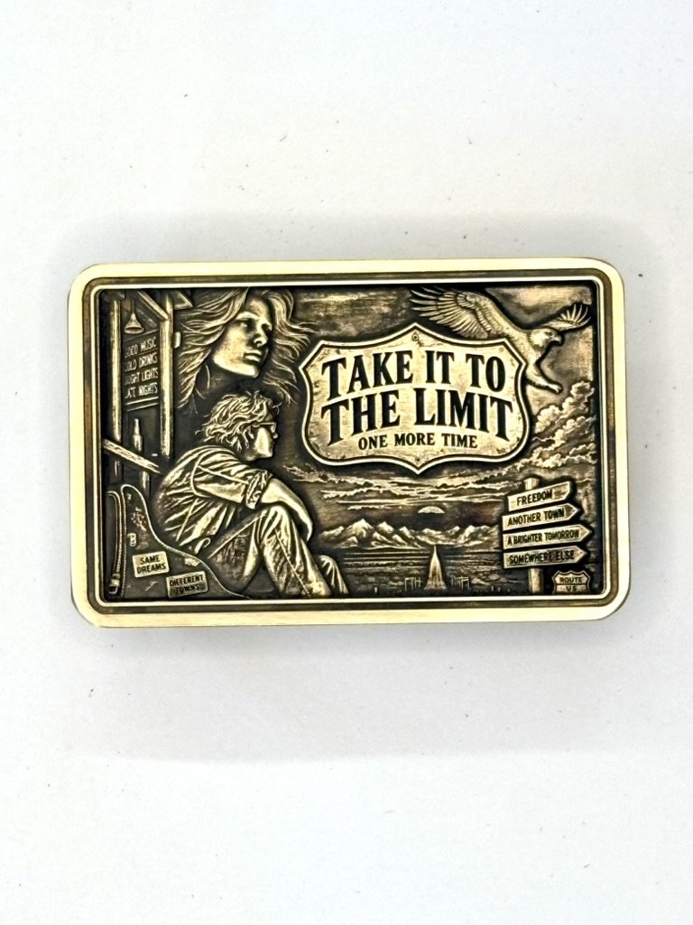 Brass Belt Buckles / Solid Brass Engraved / Custom Personalized Western Buckle photo 3