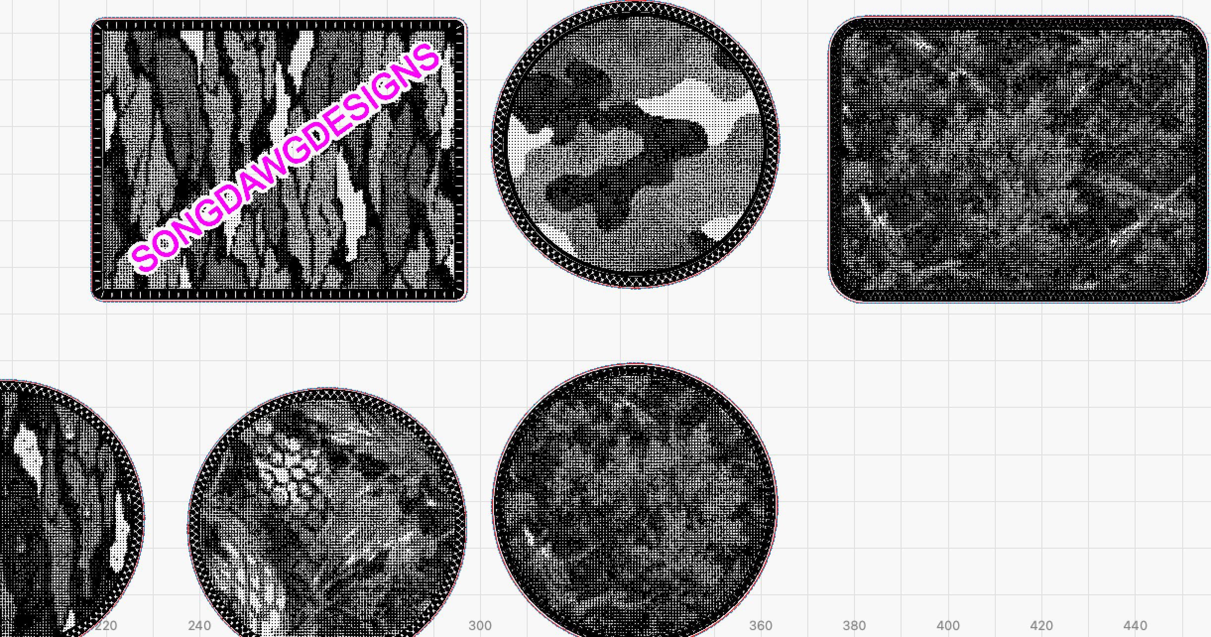 Camouflage Vector Dot SVG Bundle – Tooled Leather Laser Engraving Patterns photo 7