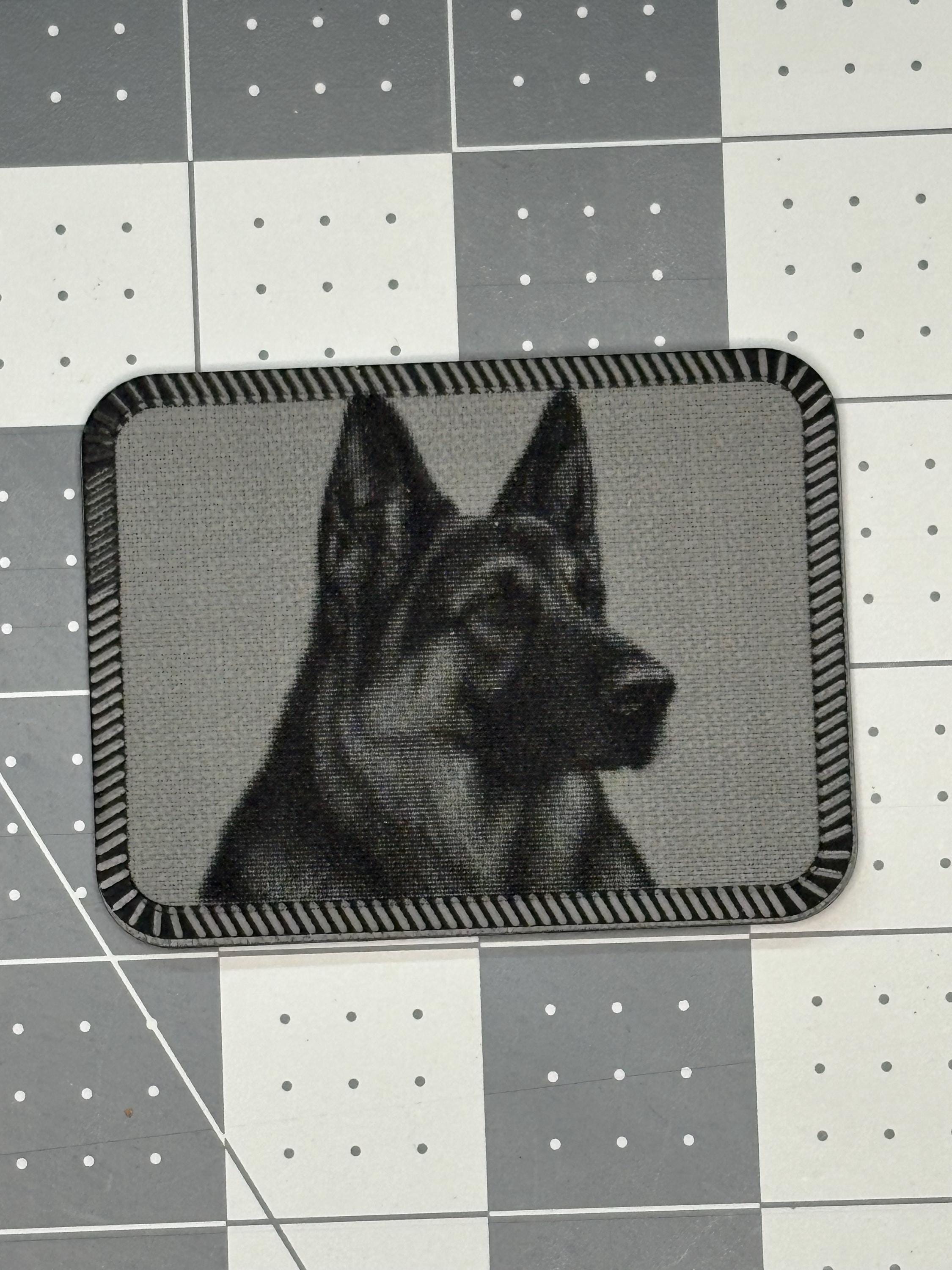 Dog Portrait SVG Bundle – Pit Bull, German Shepherd, Doberman & Rottweiler Vector-Dot Laser Files photo 4