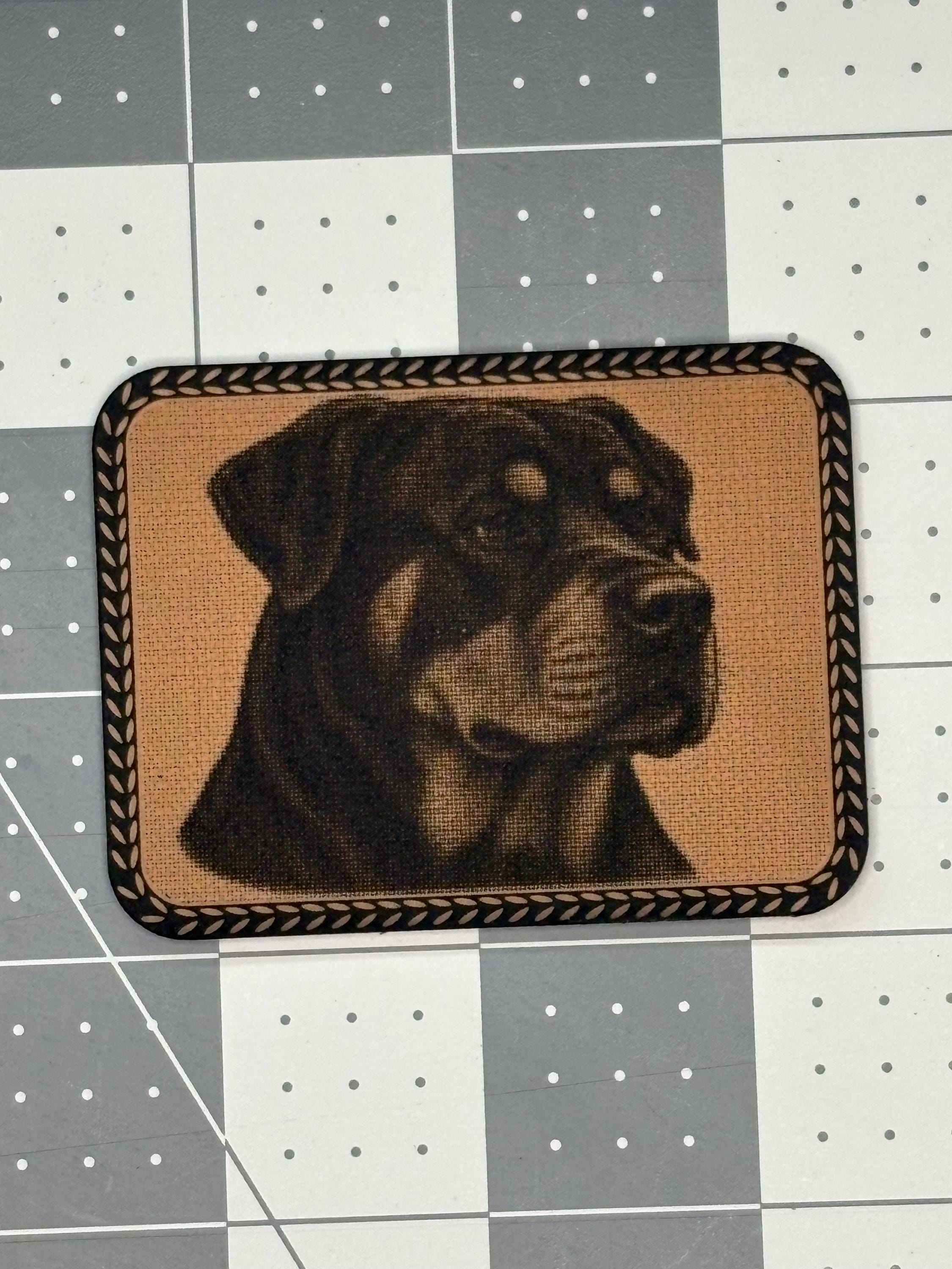 Dog Portrait SVG Bundle – Pit Bull, German Shepherd, Doberman & Rottweiler Vector-Dot Laser Files photo 6