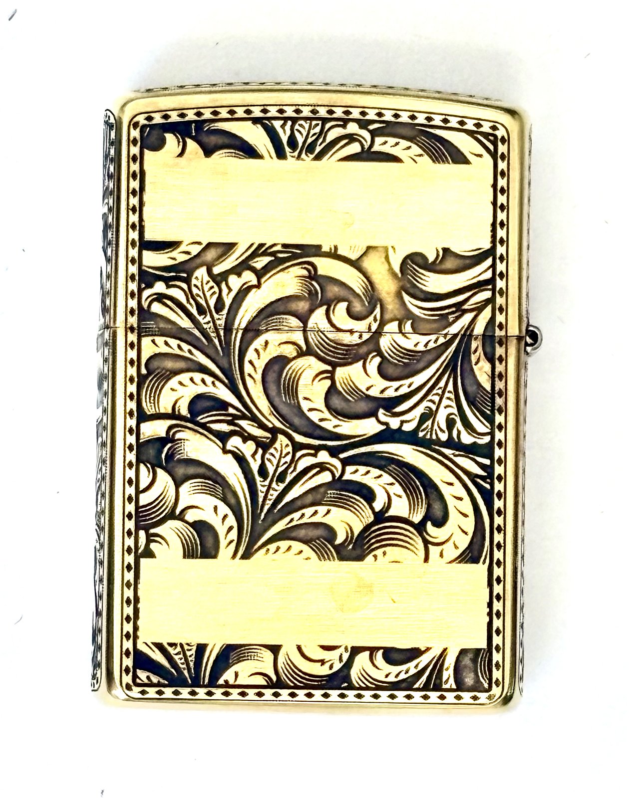 Engraved Brushed Brass Zippo Lighter – Personalized Windproof Lighter with Custom Back Engraving photo 6