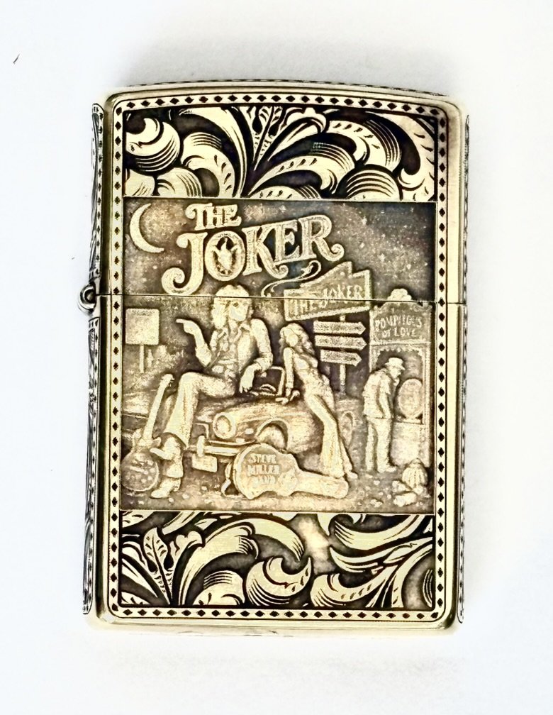 Engraved Brushed Brass Zippo Lighter – Personalized Windproof Lighter with Custom Back Engraving photo 3