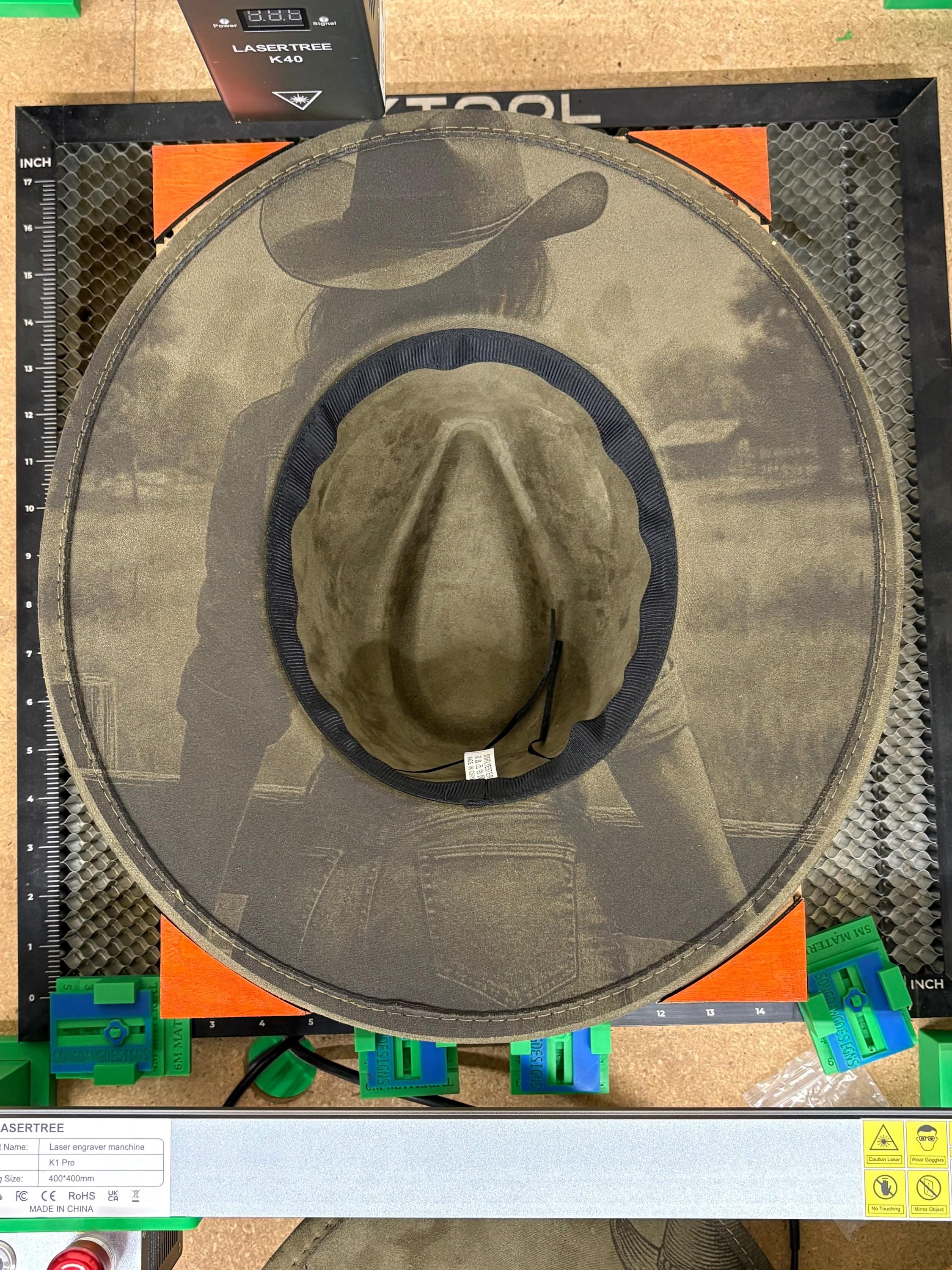 Hat Burning Jig SVG File for 300mm Lasers, LightBurn File, Digital Download photo 7