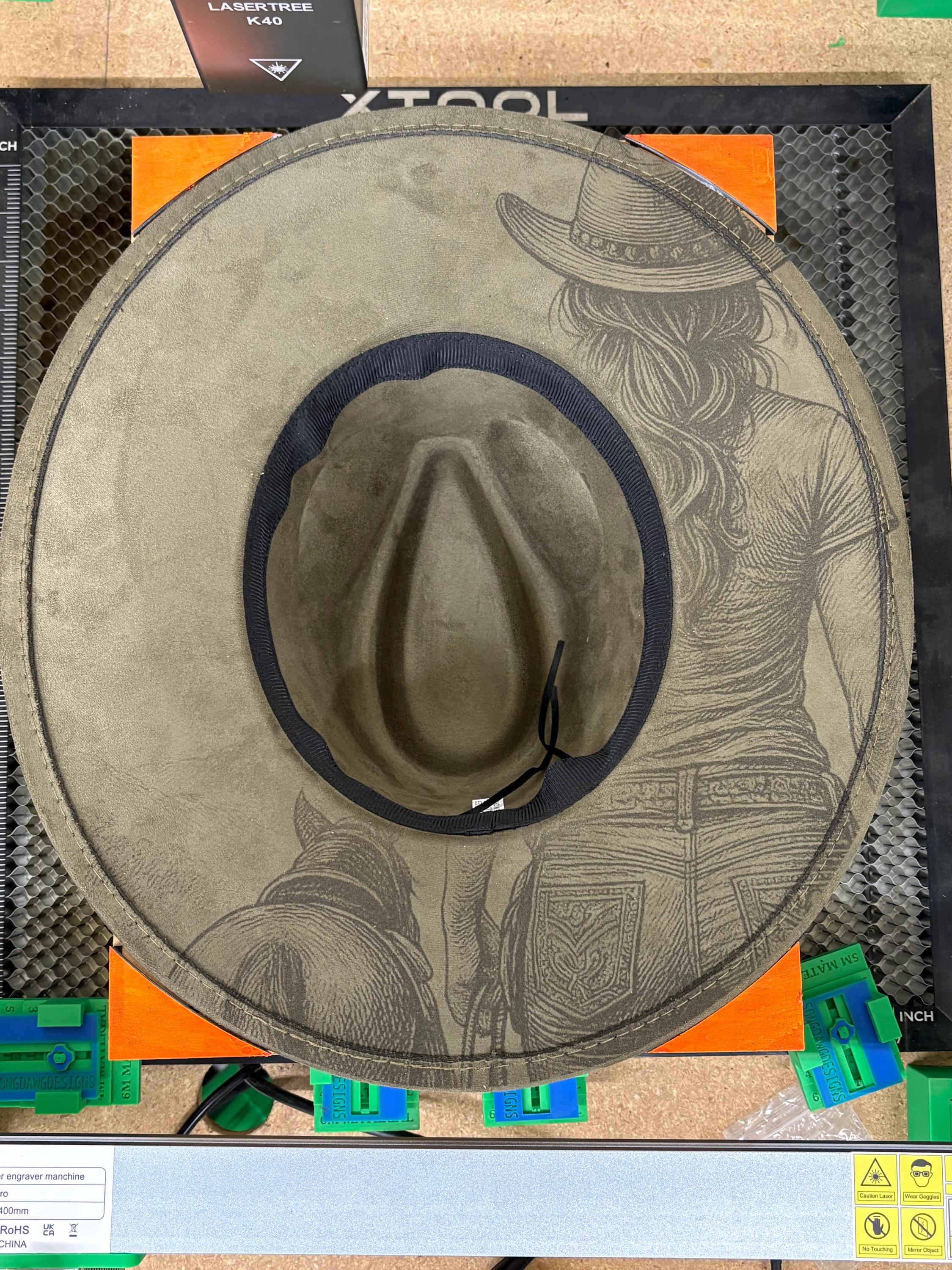 Hat Burning Jig SVG File for 300mm Lasers, LightBurn File, Digital Download photo 8