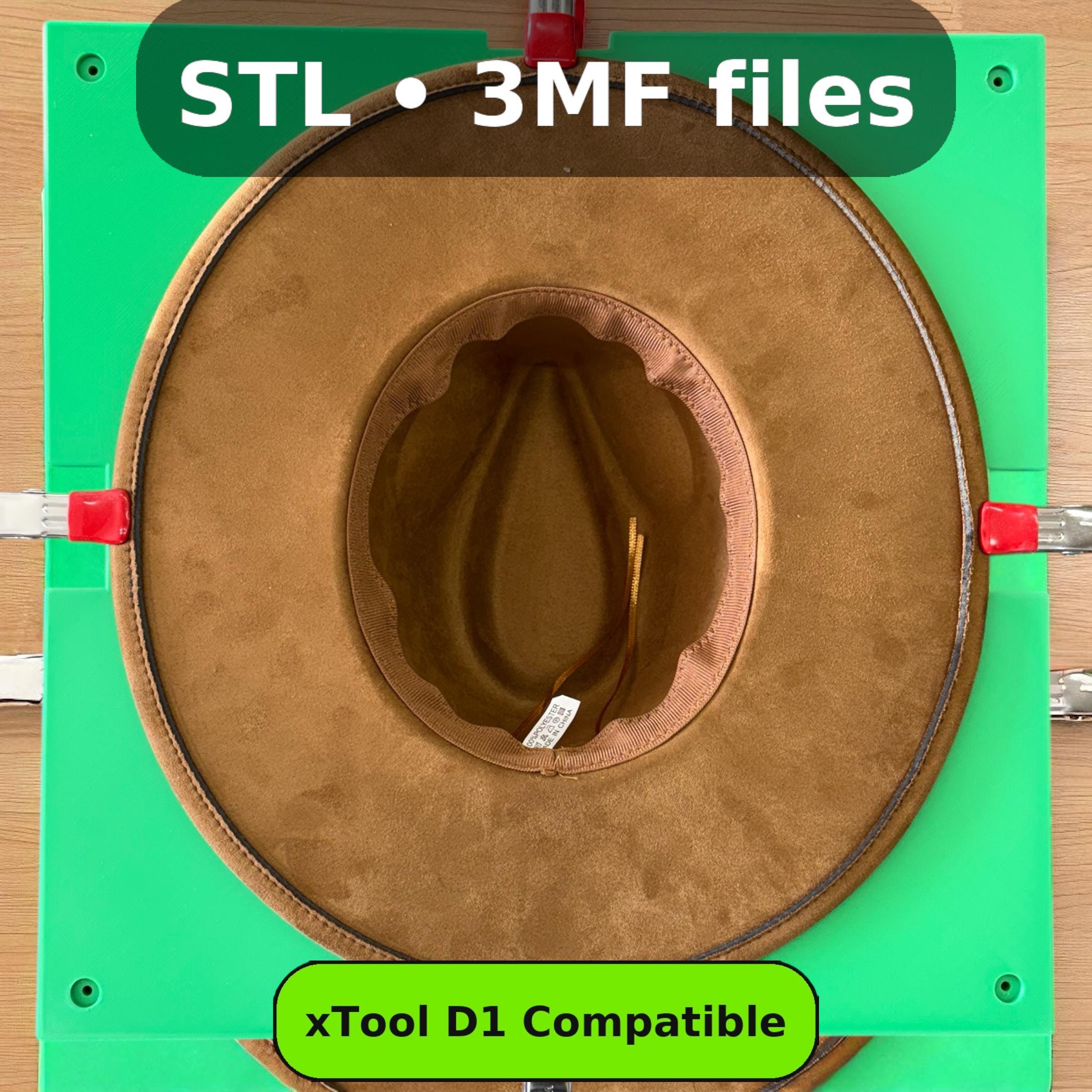 Hat Engraving Jig for Laser Machines – Etched Brims (STL Digital File) photo 2