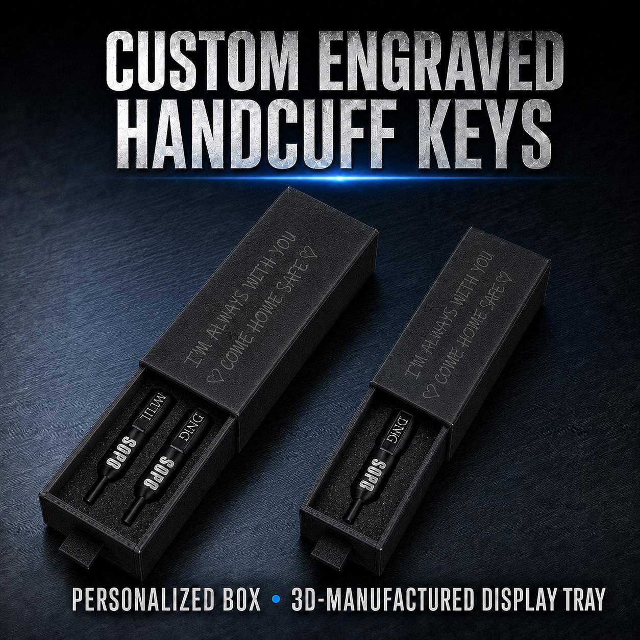 Personalized Handcuff Key, Custom Engraved Cuff Key, Universal Police Handcuff Key