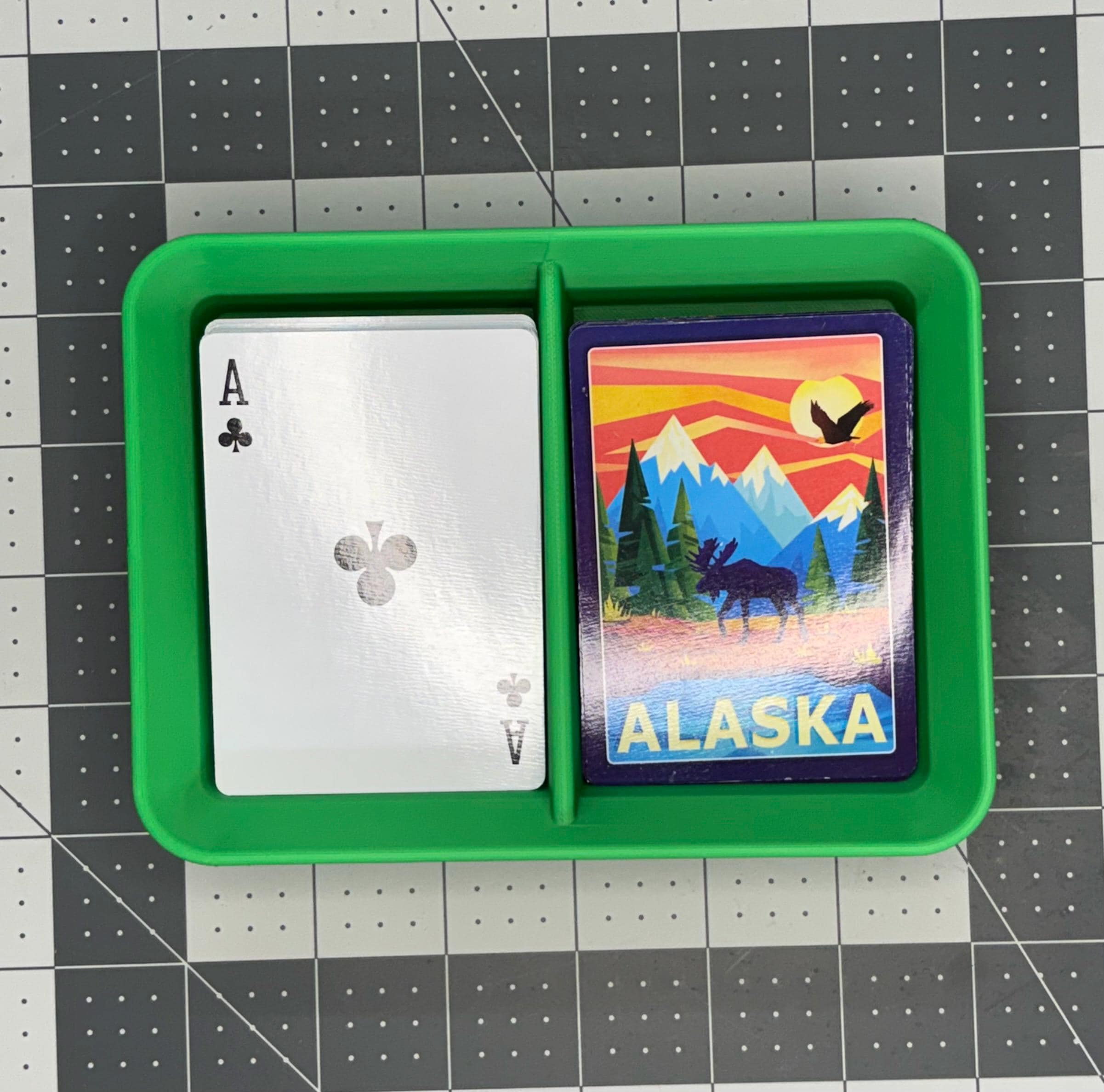 Playing Card Tray for UNO Rummy Racko and 31 Draw and Discard Card Holder photo 2