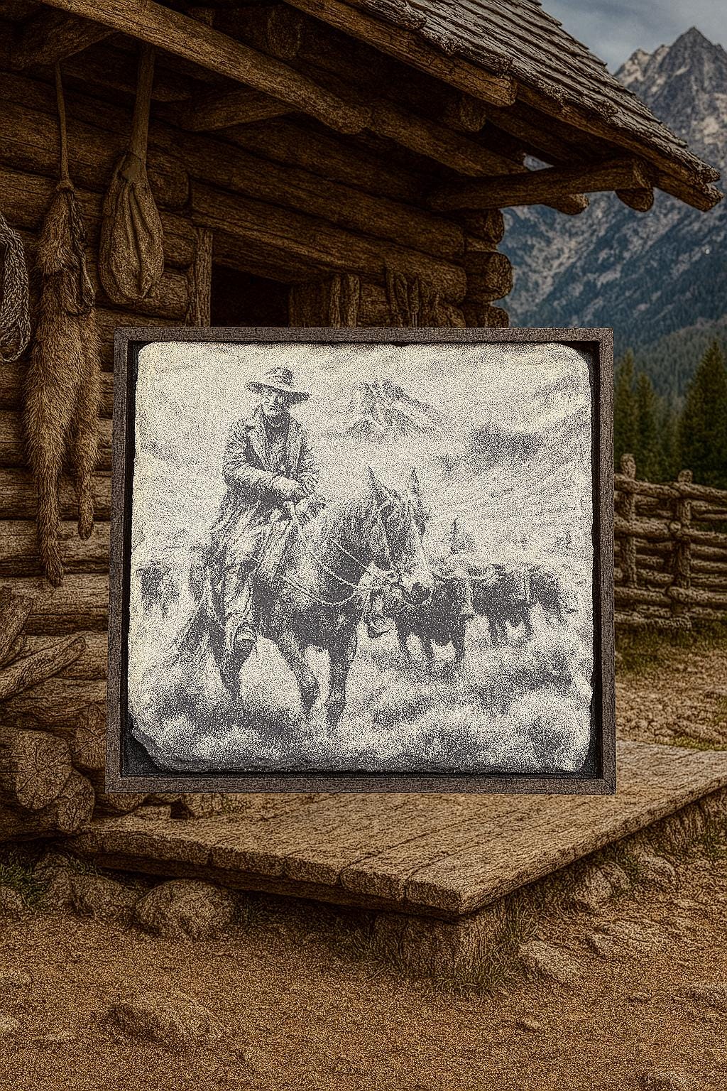 Western Coaster Art Laser Cut Files (SVG) photo 2