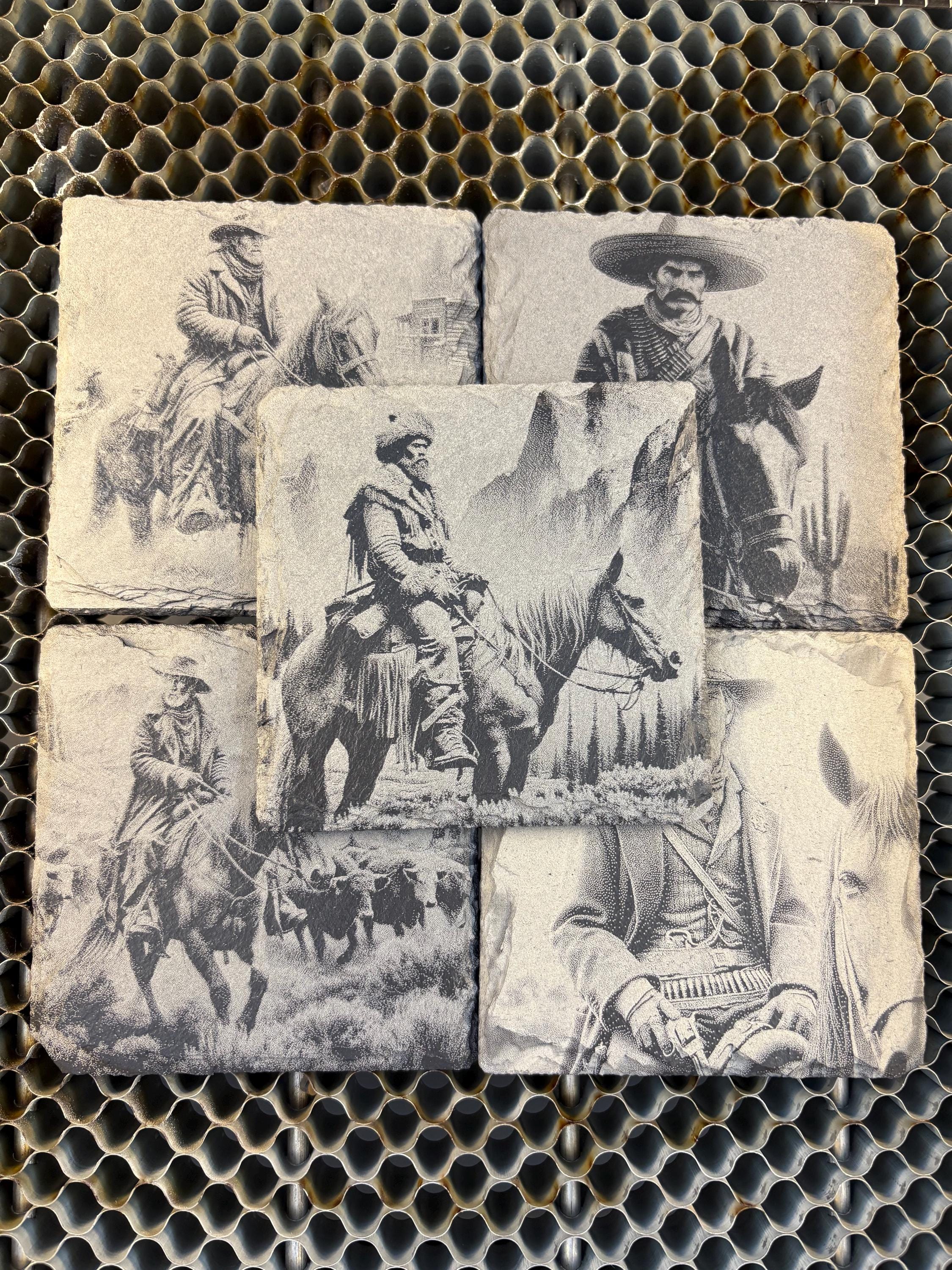 Western Coaster Art Laser Cut Files (SVG) photo 5